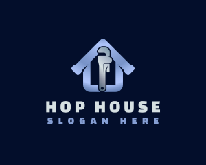 Pipe Wrench House logo design