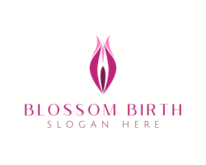 Vagina Labia Flower logo