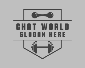 Gym Barbell Trainer Logo