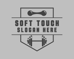 Gym Barbell Trainer Logo