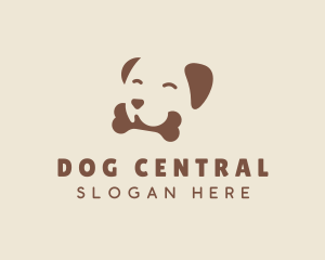 Puppy Dog Bone logo design