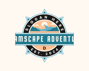 Compass Mountain Adventure logo design