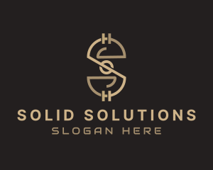 Crypto Currency Letter S logo design