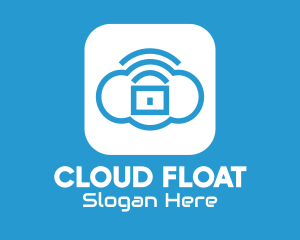 Cloud Lock Application logo design