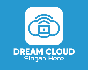 Cloud Lock Application logo design