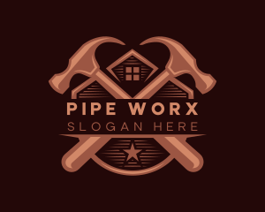 Home Hammer Carpentry  logo design