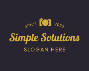 Simple Camera Professional logo design