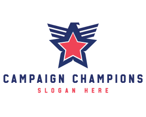 American Eagle Star logo design