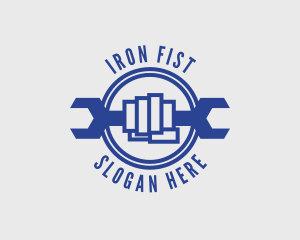 Fist Mechanic Wrench logo design