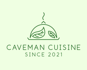 Vegan Cuisine Cloche logo design