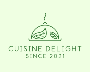 Vegan Cuisine Cloche logo design