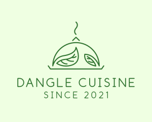 Vegan Cuisine Cloche logo design