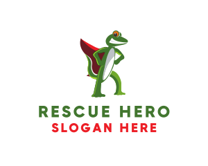 Hero Cape Gecko logo design