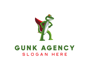 Hero Cape Gecko logo design