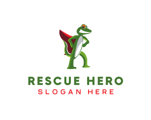 Hero Cape Gecko logo design