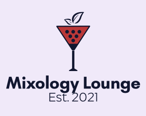 Wine Glass Cocktail  logo design