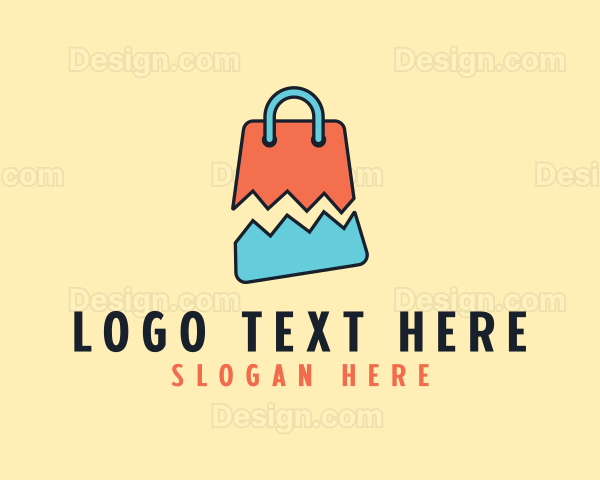 Broken Shopping Bag Logo