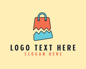 Broken Shopping Bag logo