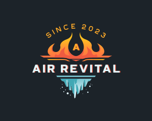 Ice Ventilation Fire logo design