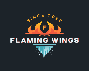 Ice Ventilation Fire logo design