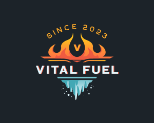 Ice Ventilation Fire logo design