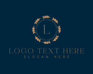 Botanical Elegant Wreath logo