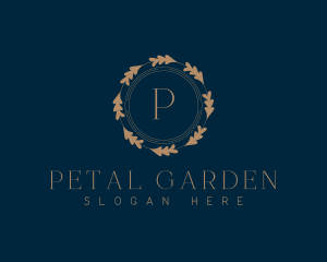 Botanical Elegant Wreath logo design