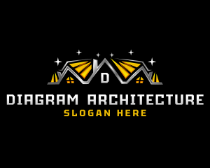 Roof Construction Architecture logo