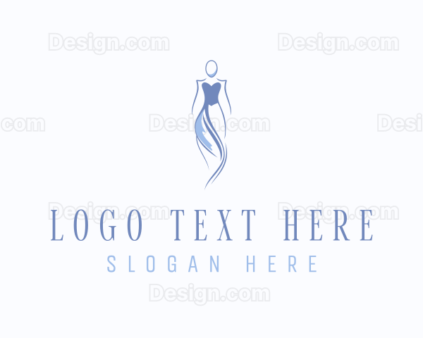 Seamstress Fashion Stylist Logo