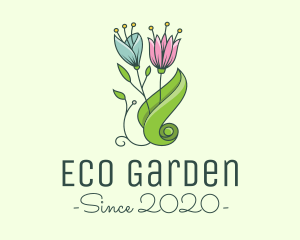 Garden Eco Flowers logo design