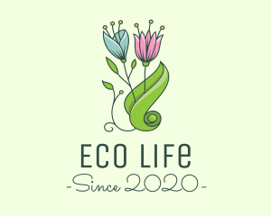 Garden Eco Flowers logo design