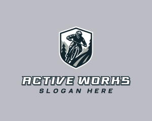 Mountain Biking Adventure logo design