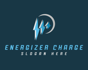 Lightning Bolt Electric Power logo design