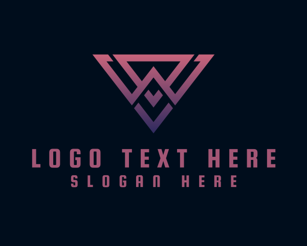 Letter Wv logo example 4