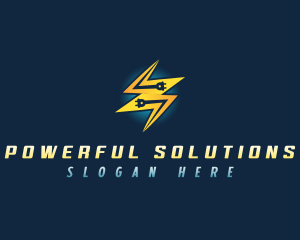 Electric Energy Plug logo design