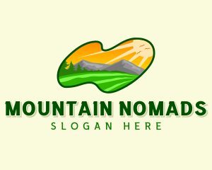 Mountain Field Landscaping logo design