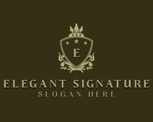 Regal Shield Crown logo design