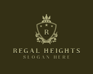 Regal Shield Crown logo design