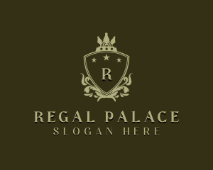 Regal Shield Crown logo design