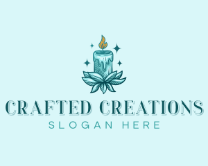 Spa Candle Wellness logo design