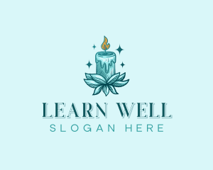 Spa Candle Wellness logo design