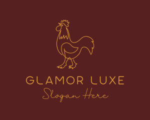 Rooster Luxe Boutique logo design