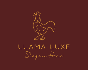 Rooster Luxe Boutique logo design