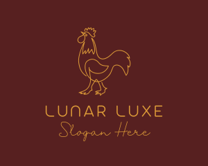 Rooster Luxe Boutique logo design