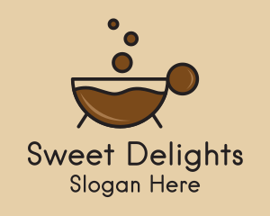 Hot Chocolate Bubbles  logo design