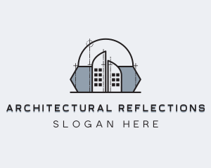 Architectural Dome Building logo design