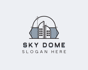 Architectural Dome Building logo design