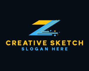 Artistic Paint Letter Z logo