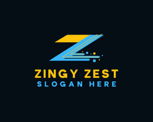 Artistic Paint Letter Z logo design