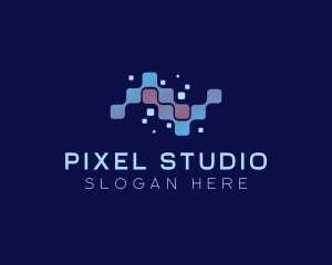 Digital Program Pixel Technology logo design